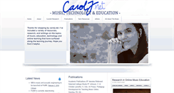 Desktop Screenshot of carolj.net